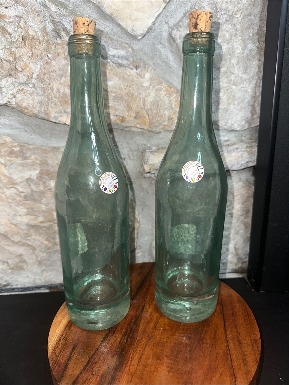 New Vitrocolor Handblown Glass Bottles